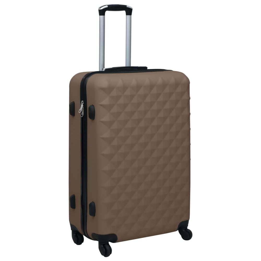 2 Piece Hardcase Trolley Set - Brown ABS