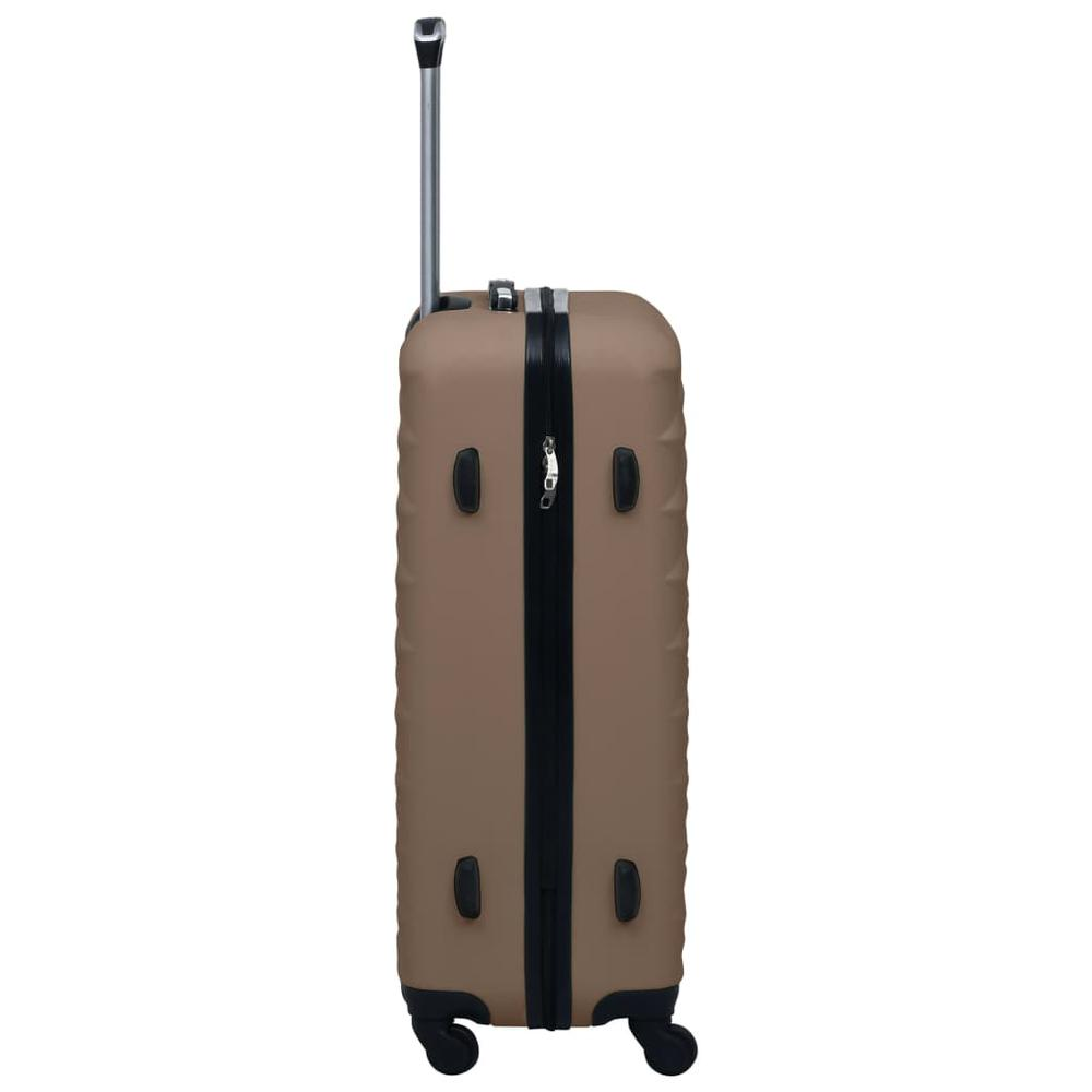 2 Piece Hardcase Trolley Set - Brown ABS