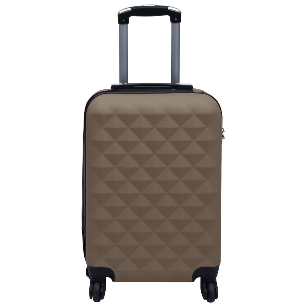 2 Piece Hardcase Trolley Set - Brown ABS