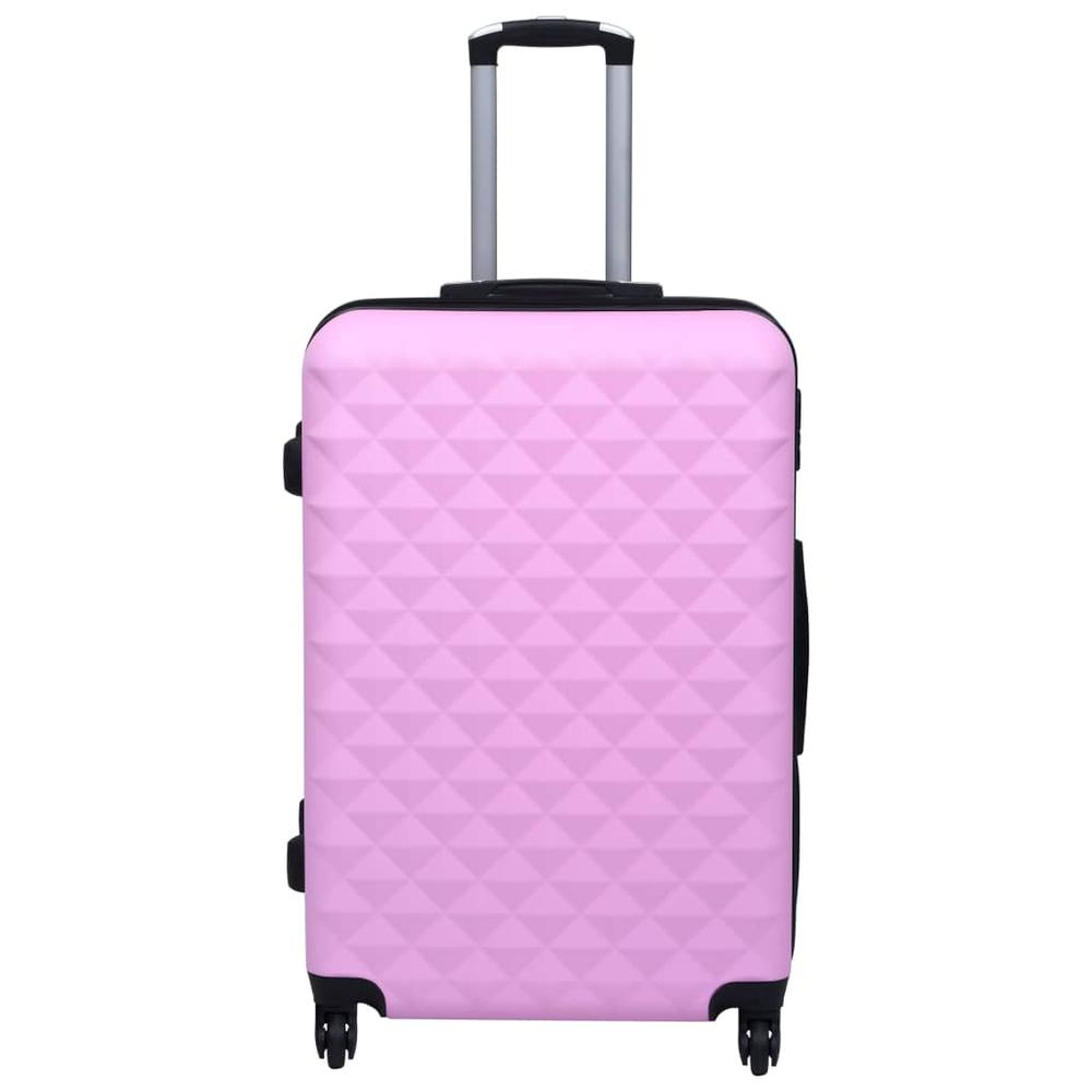 2 Piece Hardcase Trolley Set Pink ABS