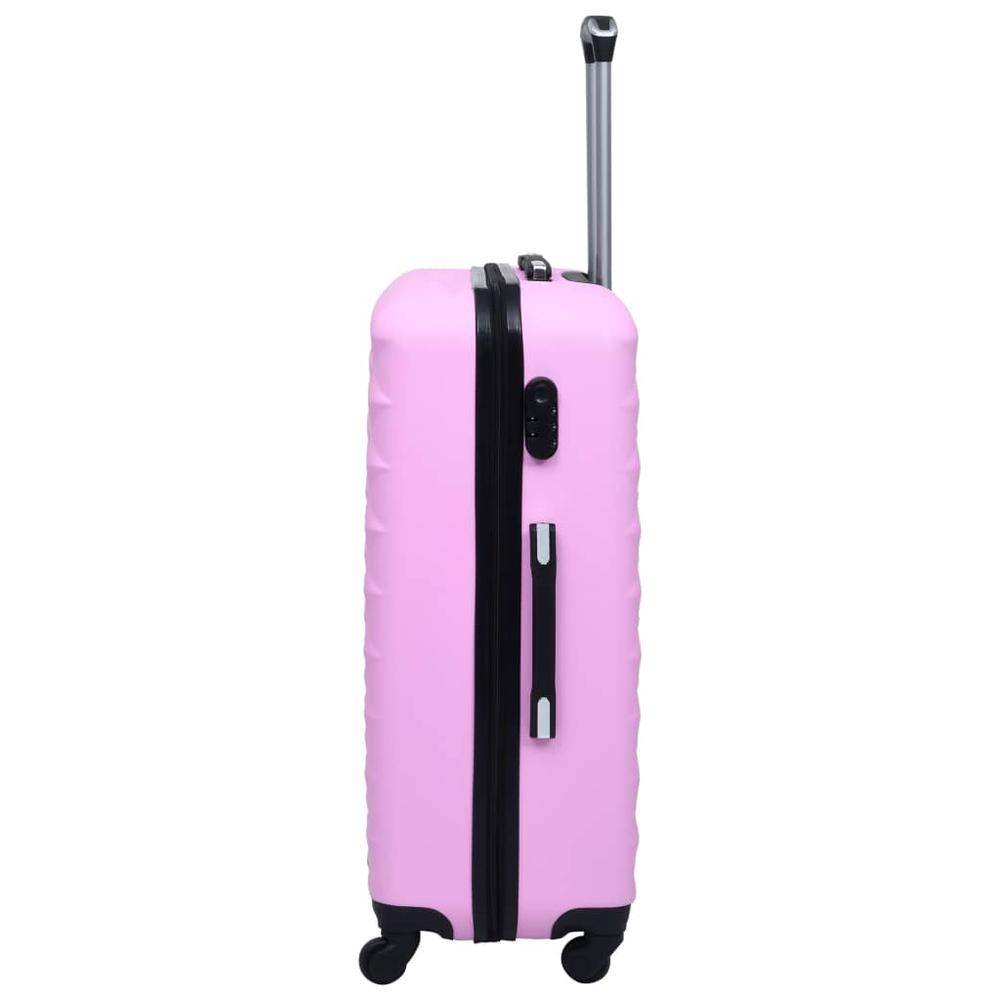 2 Piece Hardcase Trolley Set Pink ABS