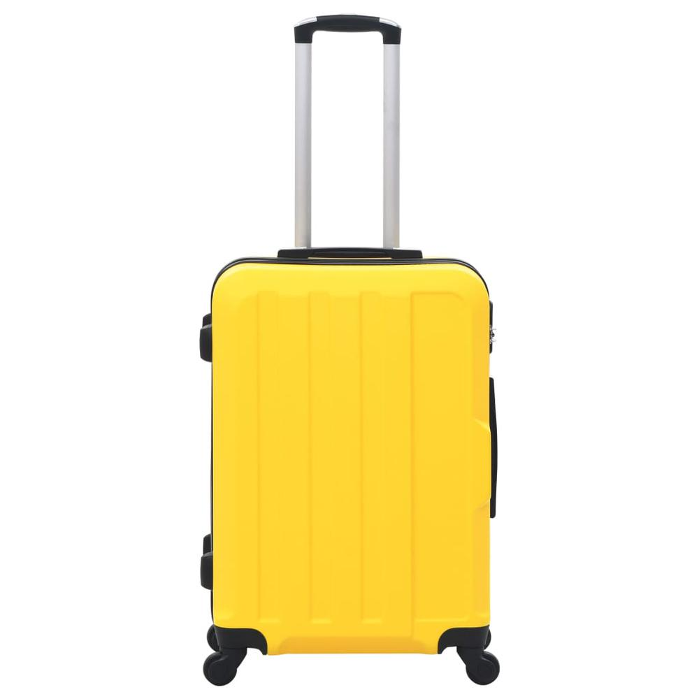 3 Piece Hardcase Trolley Set Yellow ABS