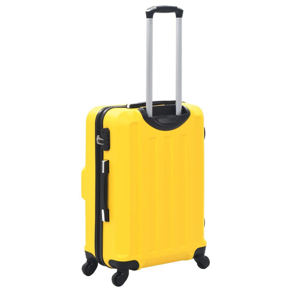 3 Piece Hardcase Trolley Set Yellow ABS