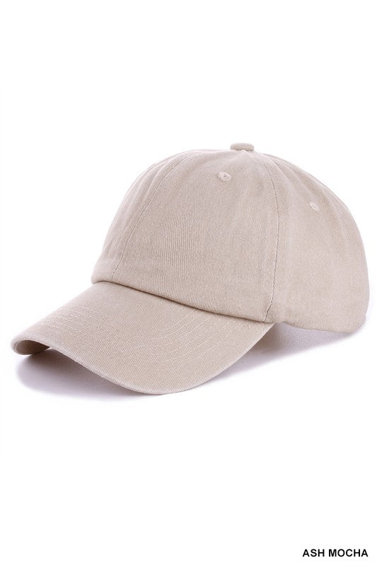 Vintage Washed Baseball Cap Hat - 10 Color Options