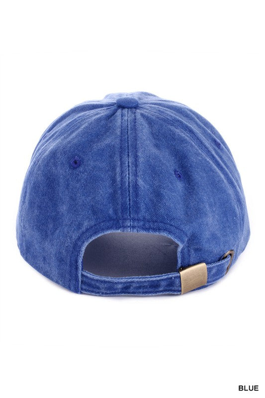 Vintage Washed Baseball Cap Hat - 10 Color Options