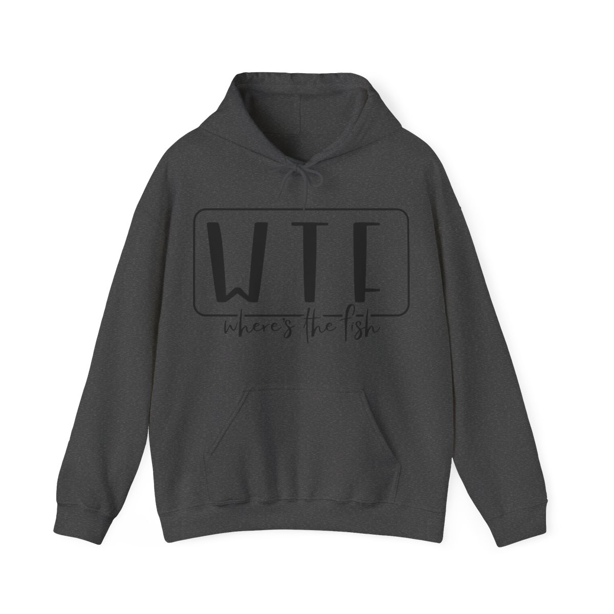 Stay Warm in Style with Our WTF – Where’s The Fish Print Hoodie