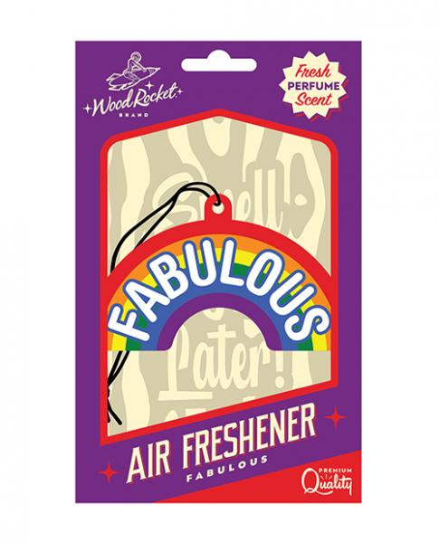 Wood Rocket Fabulous Rainbow Air Freshener - Fresh Perfume Scent