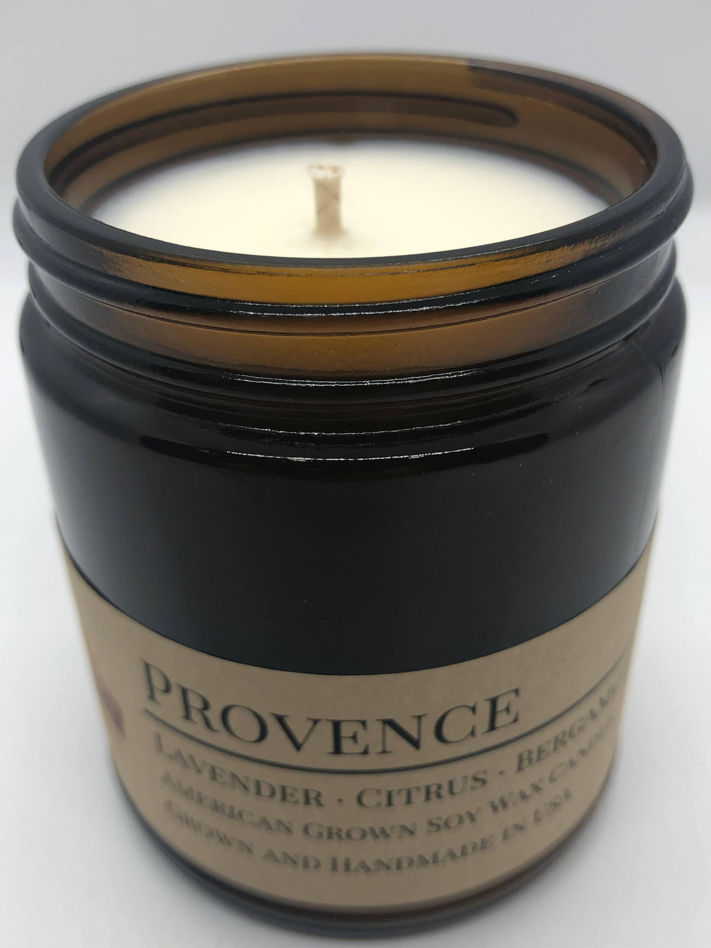 Scented Soy Wax Candle (8.0 oz) 50-60 Hour Burn Time, Cotton Wick, Amber Glass Jar, Grown and Made in USA - 15 Options