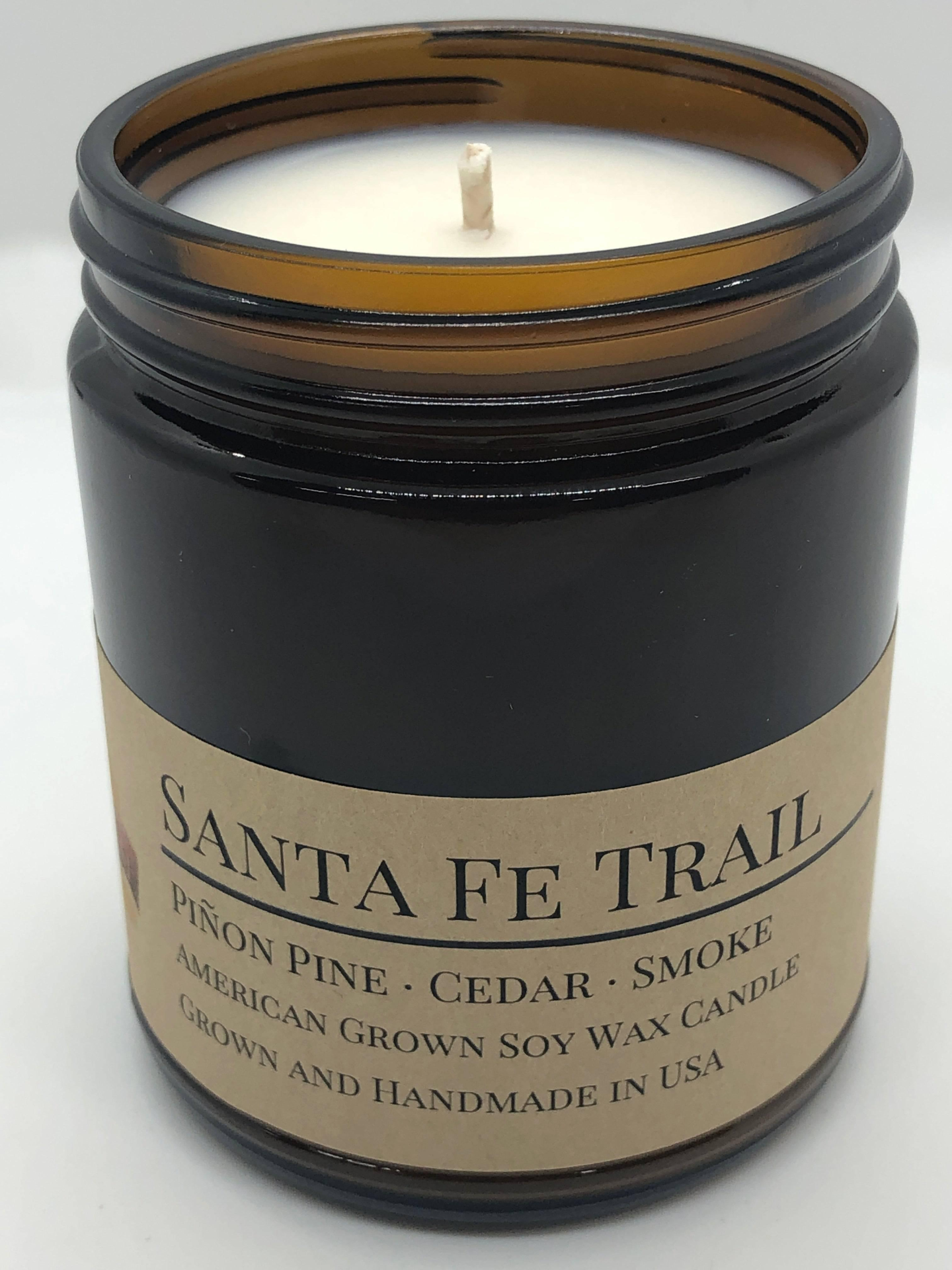 Scented Soy Wax Candle (8.0 oz) 50-60 Hour Burn Time, Cotton Wick, Amber Glass Jar, Grown and Made in USA - 15 Options