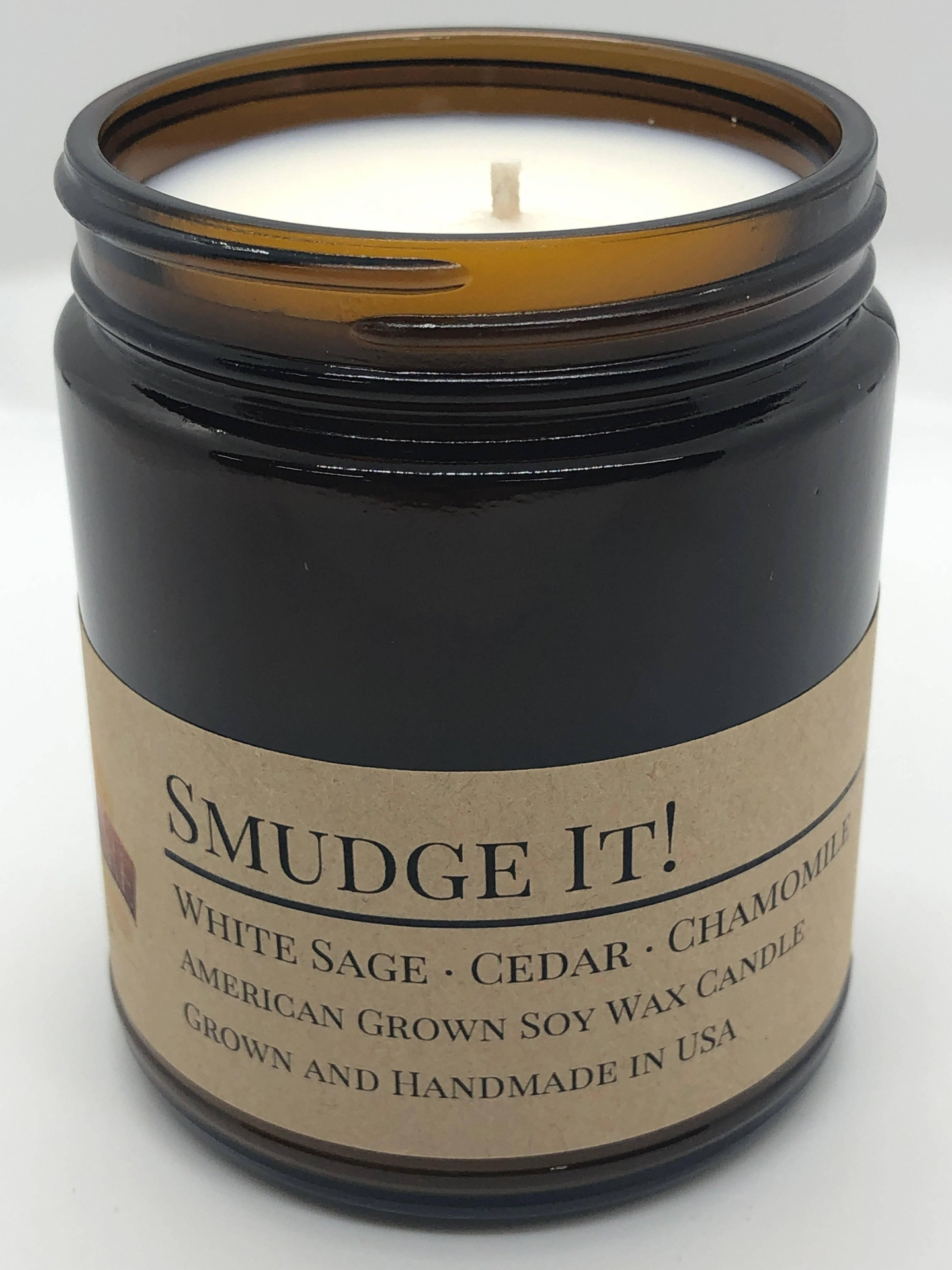 Scented Soy Wax Candle (8.0 oz) 50-60 Hour Burn Time, Cotton Wick, Amber Glass Jar, Grown and Made in USA - 15 Options