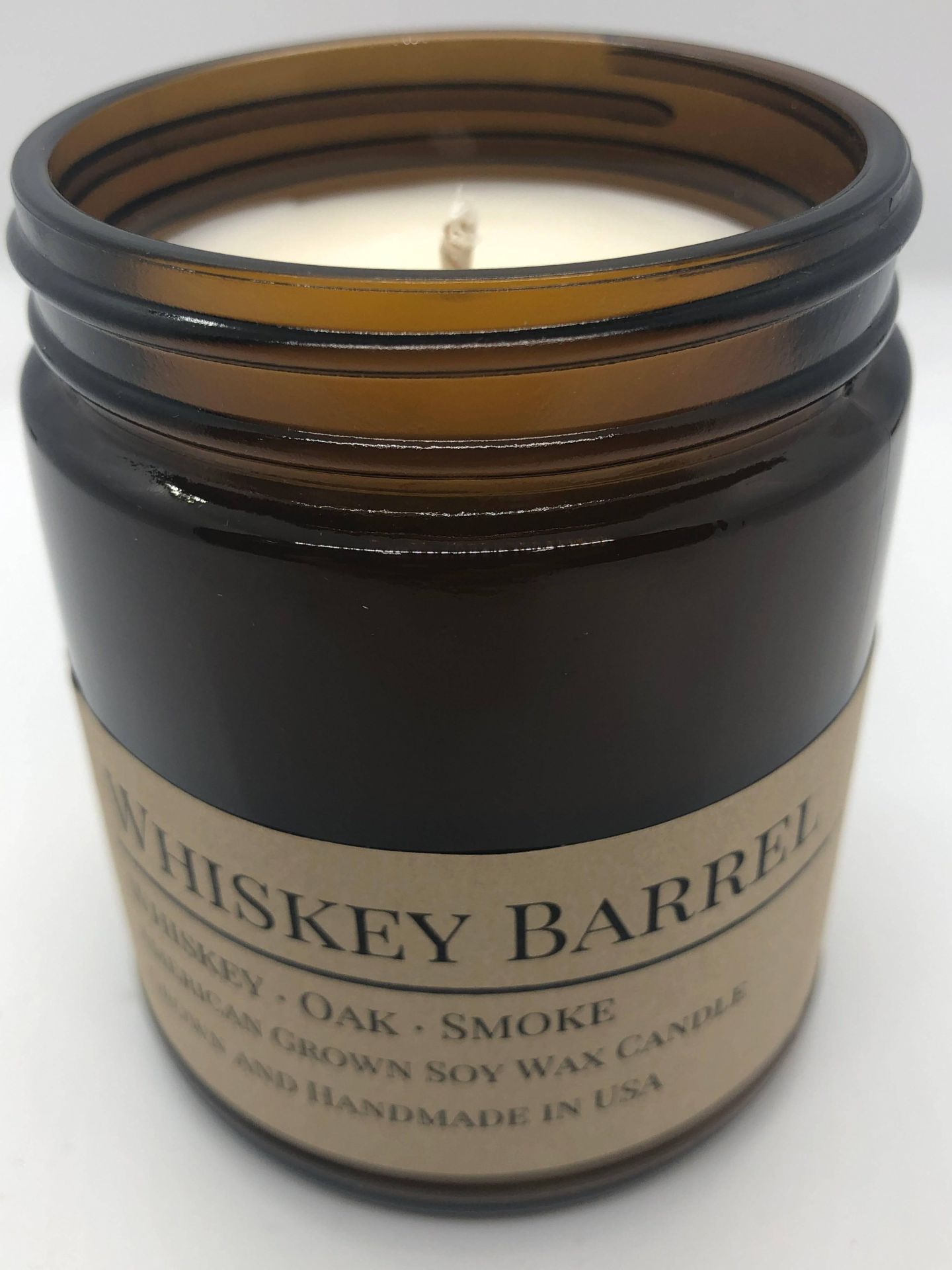 Scented Soy Wax Candle (8.0 oz) 50-60 Hour Burn Time, Cotton Wick, Amber Glass Jar, Grown and Made in USA - 15 Options