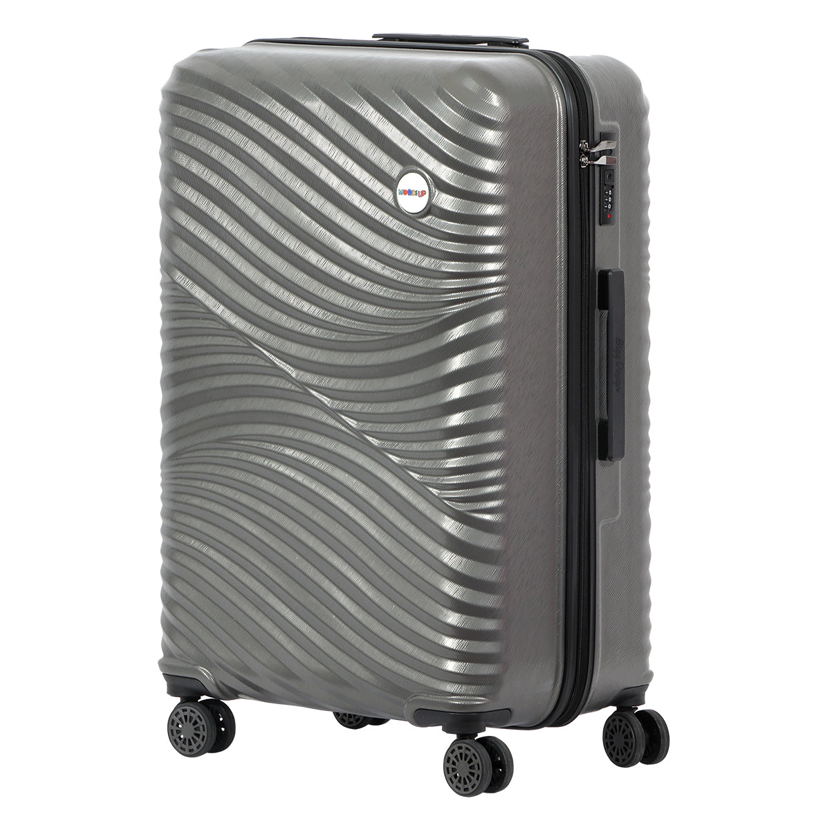 3 Piece Biggdesign "Moods Up" Hard Luggage Sets With Spinner Wheels, Antracite.