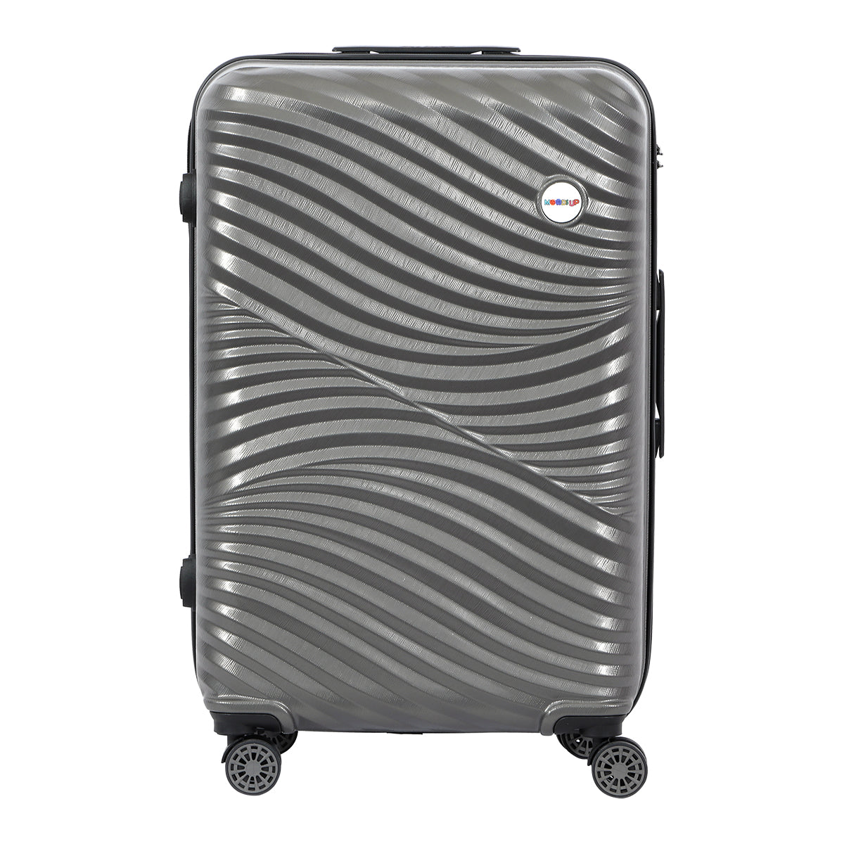 3 Piece Biggdesign "Moods Up" Hard Luggage Sets With Spinner Wheels, Antracite.