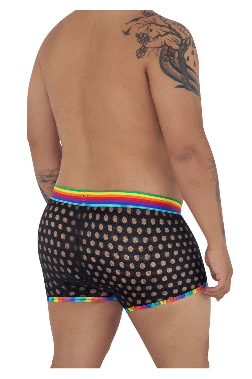 CandyMan 99511X Polka Mesh Trunks Color Black