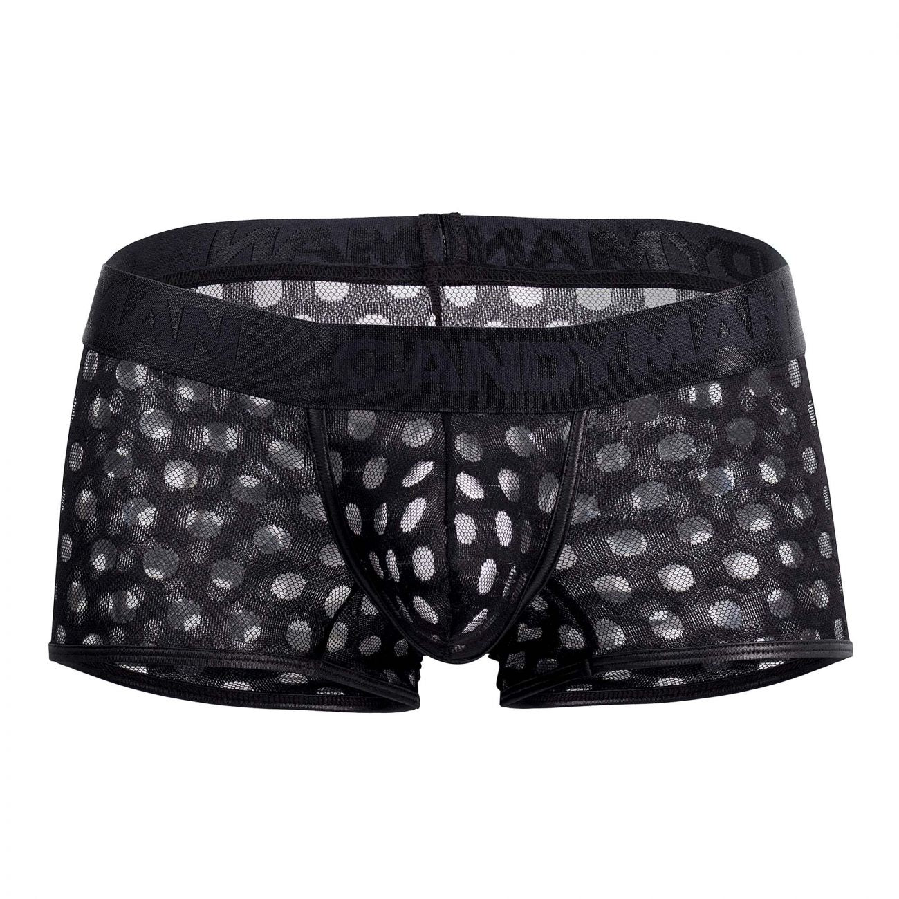 CandyMan 99511X Polka Mesh Trunks Color Black