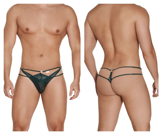 CandyMan 99547 Double Thongs Color Hunter Green