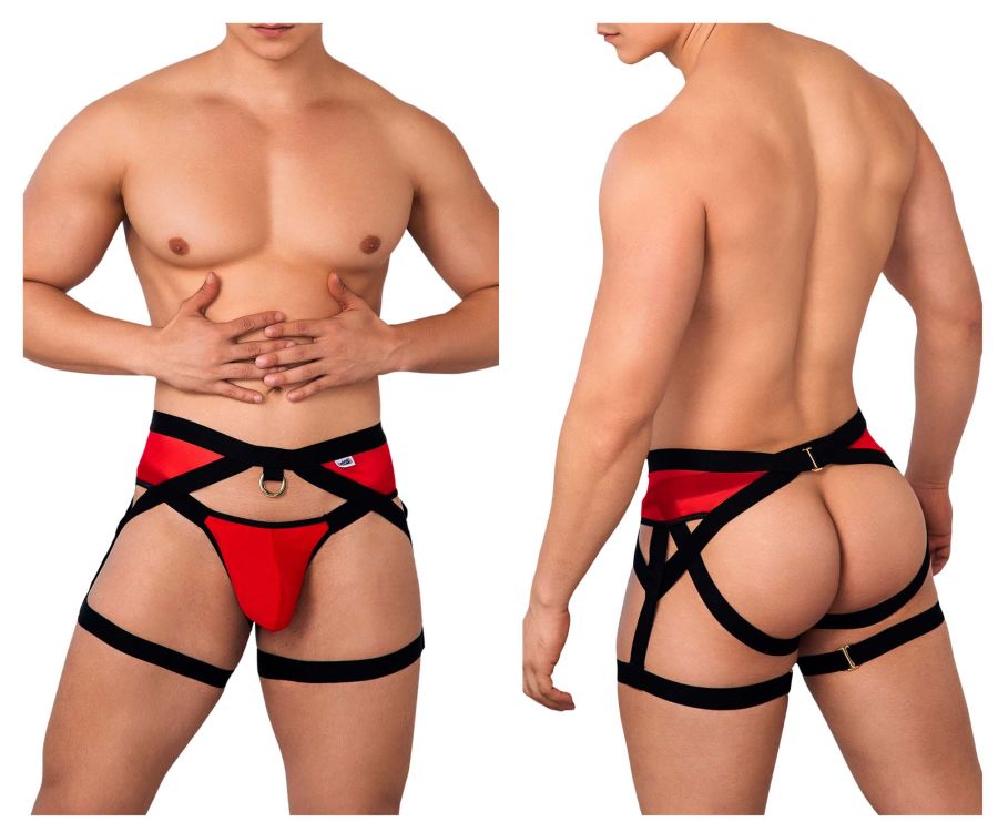 CandyMan 99623 Garter Jockstrap Color Red