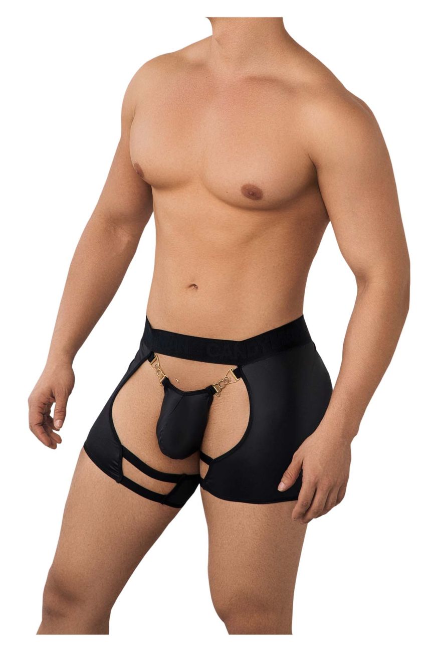 CandyMan 99637 Chaps Thongs Color Black