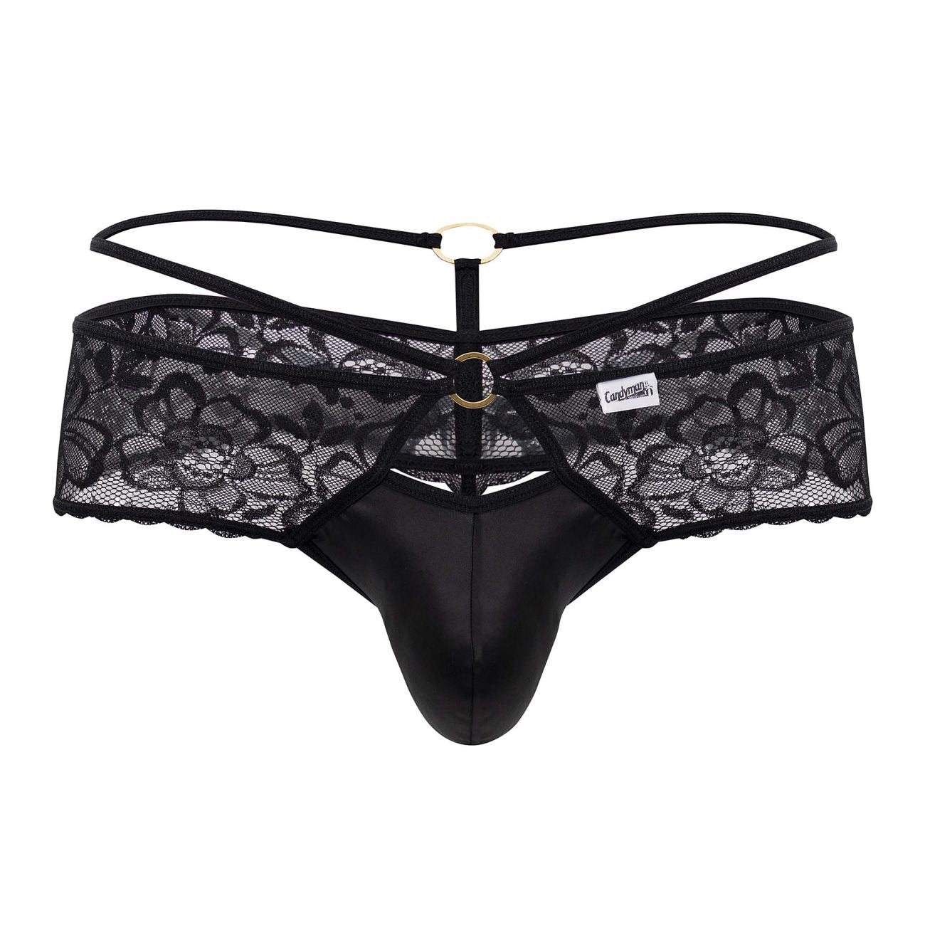 CandyMan 99647 Lace Thongs Color Black