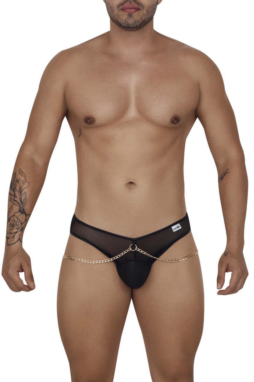 CandyMan 99672 Chain Jock Briefs Color Black