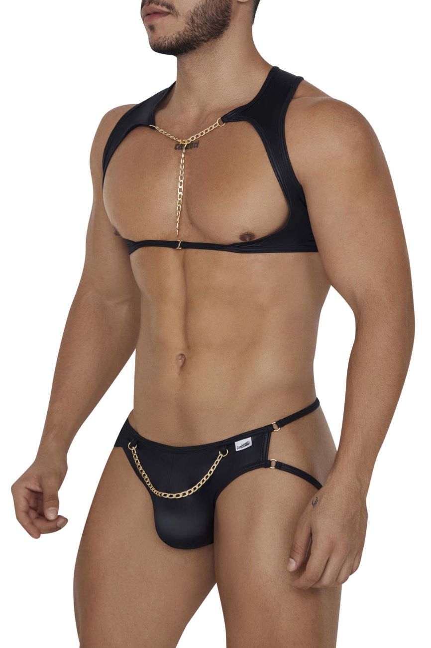 CandyMan 99682 Harness Jock Two Piece Set Color Black