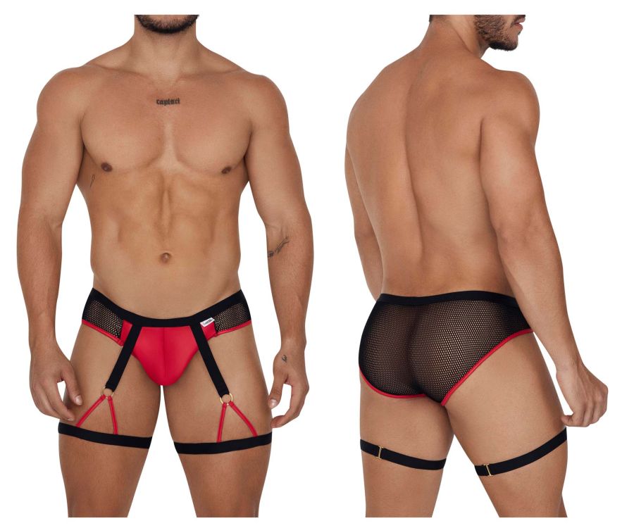 CandyMan 99684 Garter Briefs Color Black