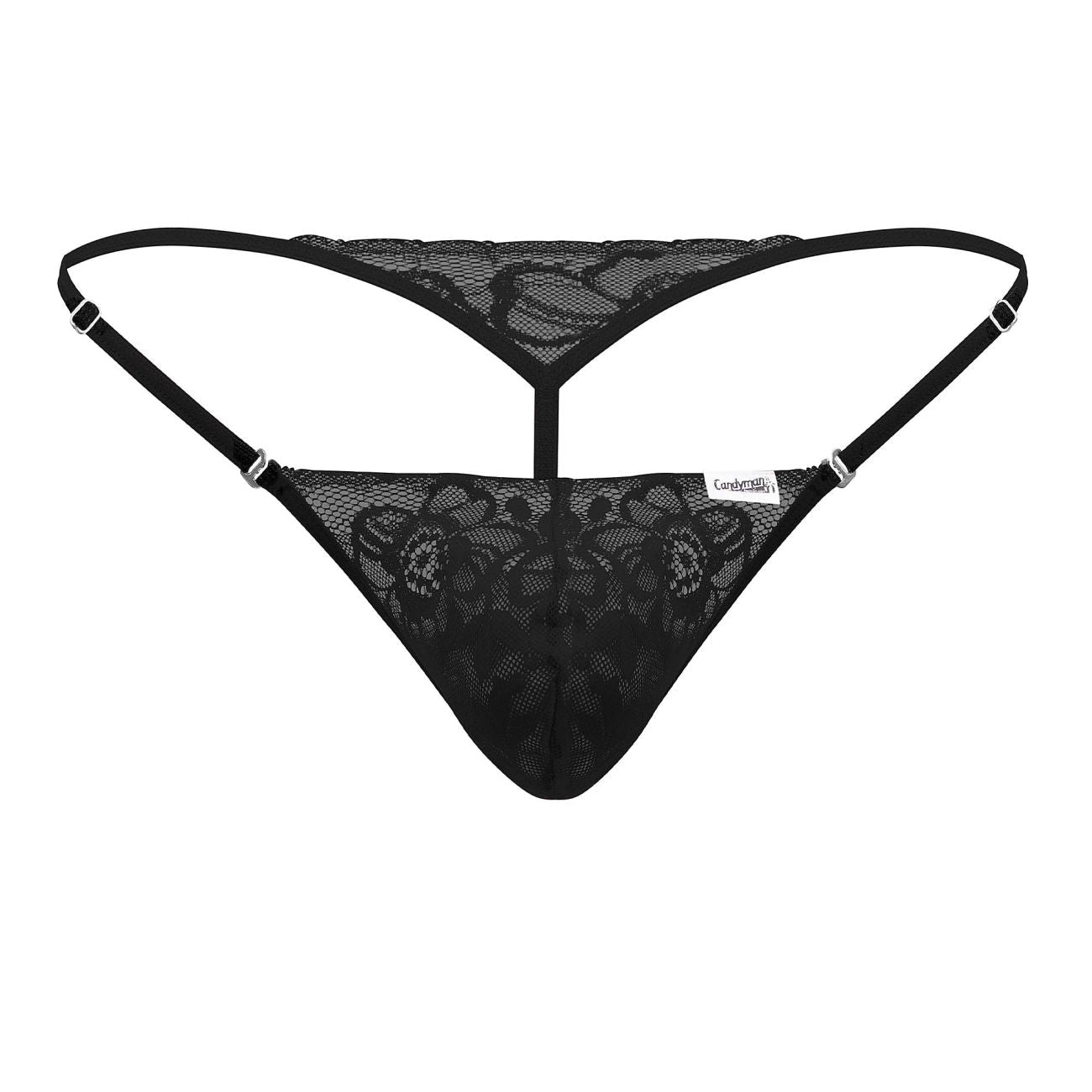 CandyMan 99685 Lace Thongs Color Black