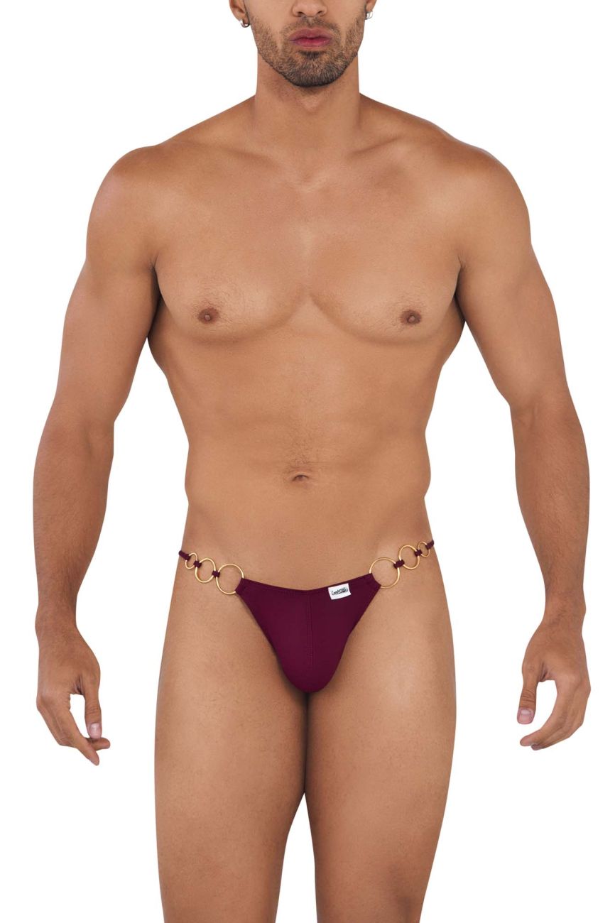 CandyMan 99710 Holes in One Bikini Color Burgundy