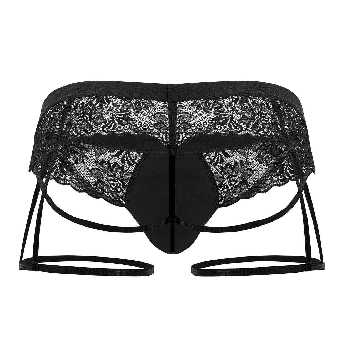 CandyMan 99717 Lace Garter Jockstrap Color Black