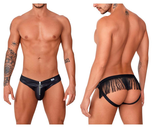 CandyMan 99753 Fringe Jockstrap Color Black