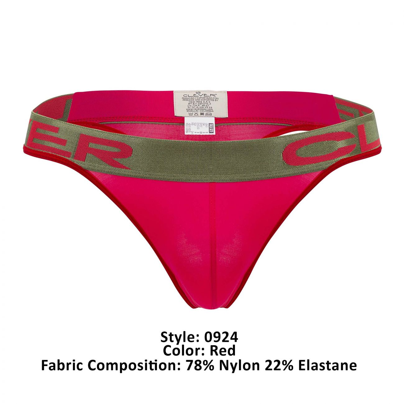 Clever 0924 Cerise Thongs Color Red