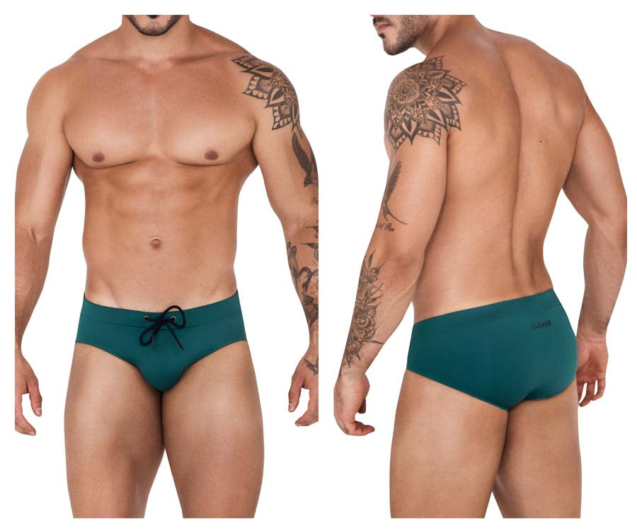 Acqua Swim Briefs Color Green