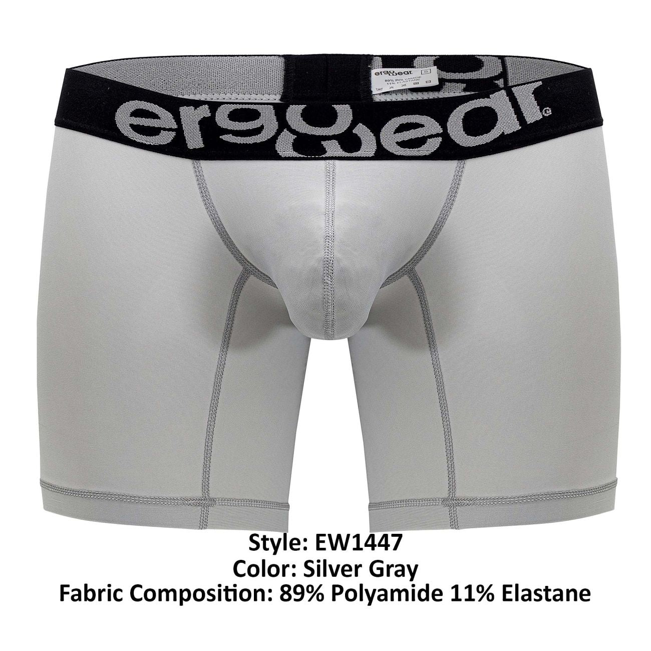 ErgoWear EW1447 MAX SP Boxer Briefs Color Silver Gray