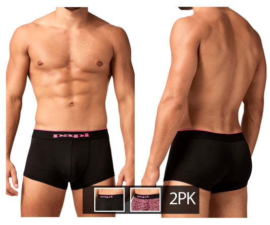 2PK Microflex Brazilian Trunks Color Berry-Texture