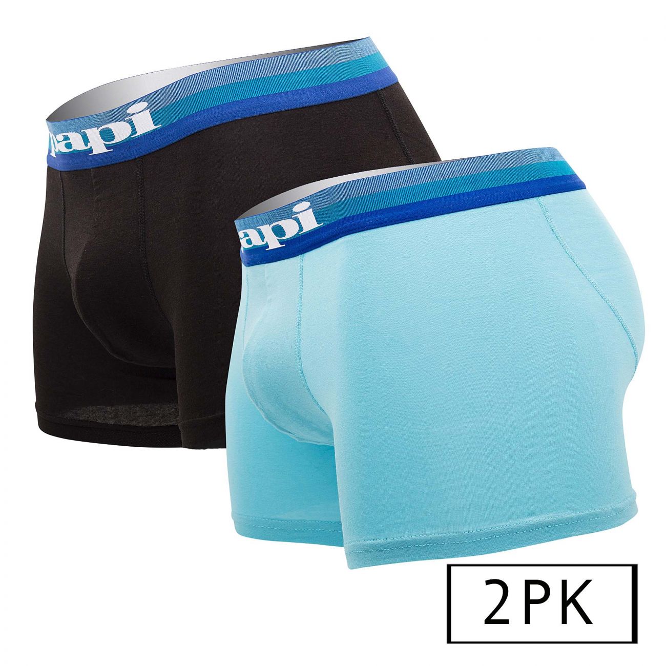 2PK Microflex Brazilian Boxer Briefs Color Turquoise-Black