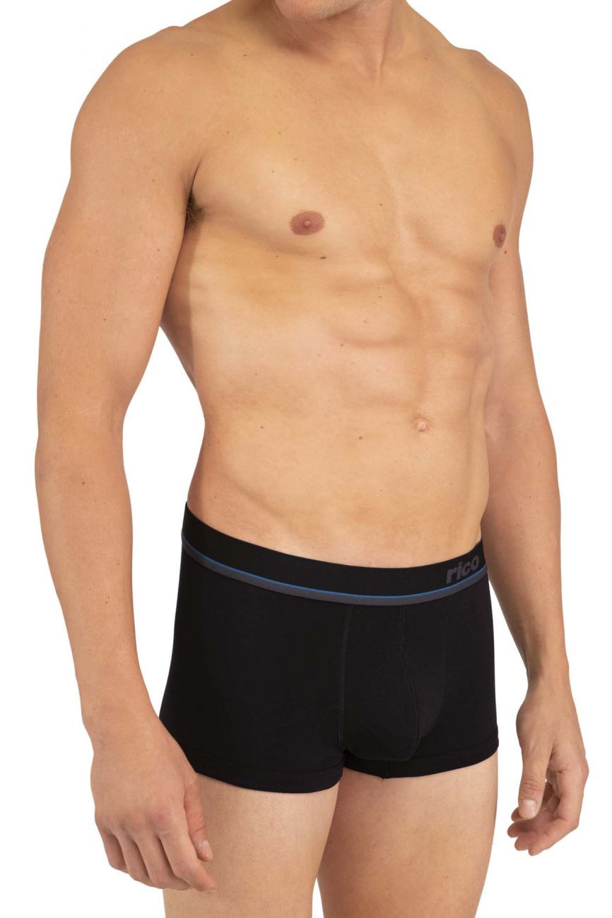 3PK Brazilian Trunks Color Black-Blue