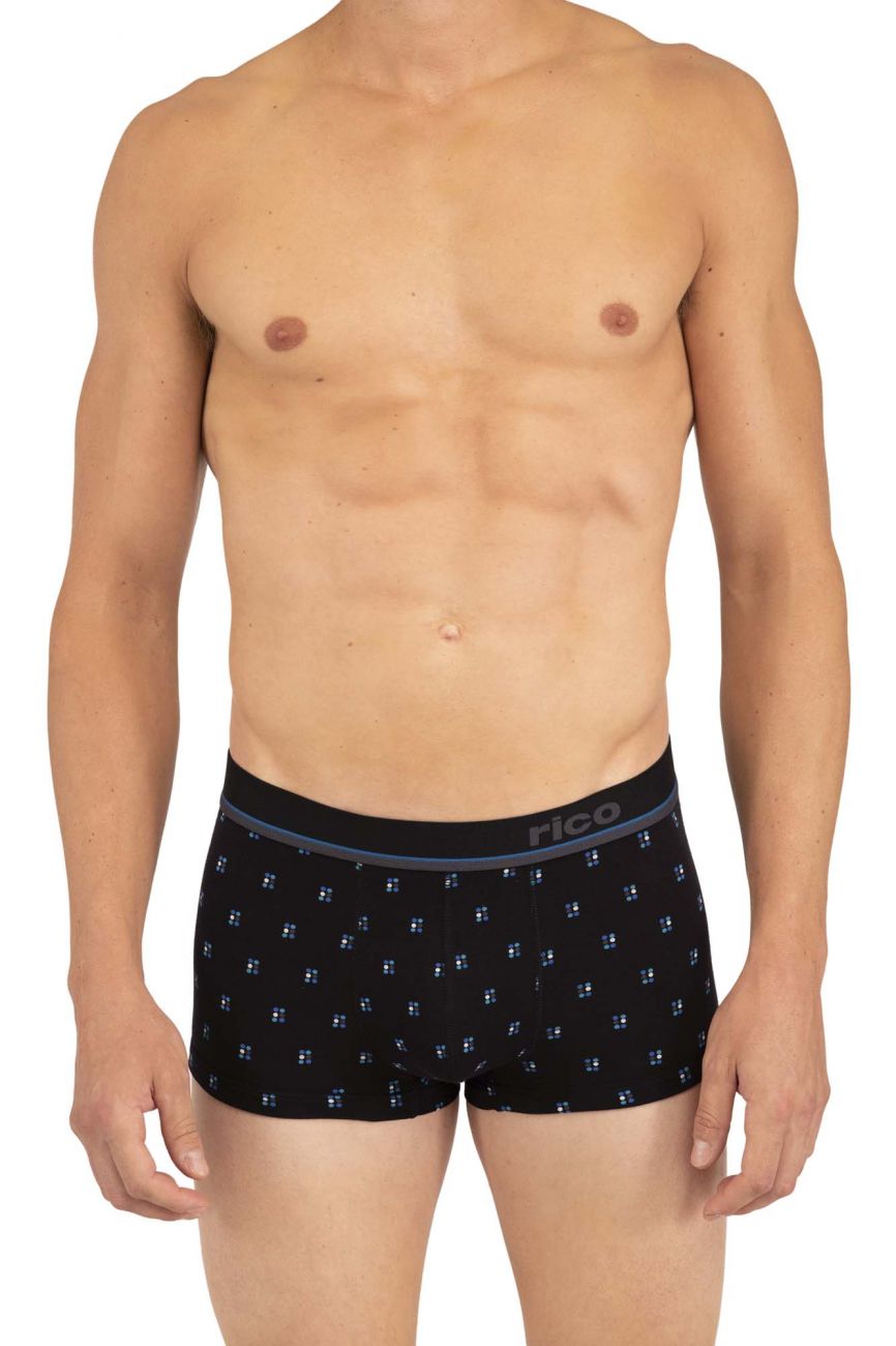 3PK Brazilian Trunks Color Black-Blue