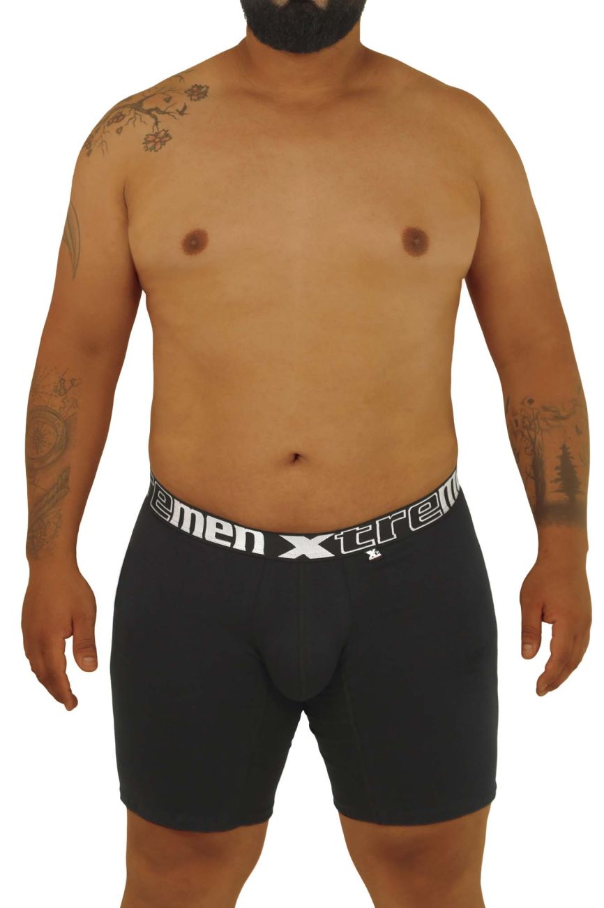 Plus Boxer Briefs Color Black (Larger Sizes-Up to 6XL)