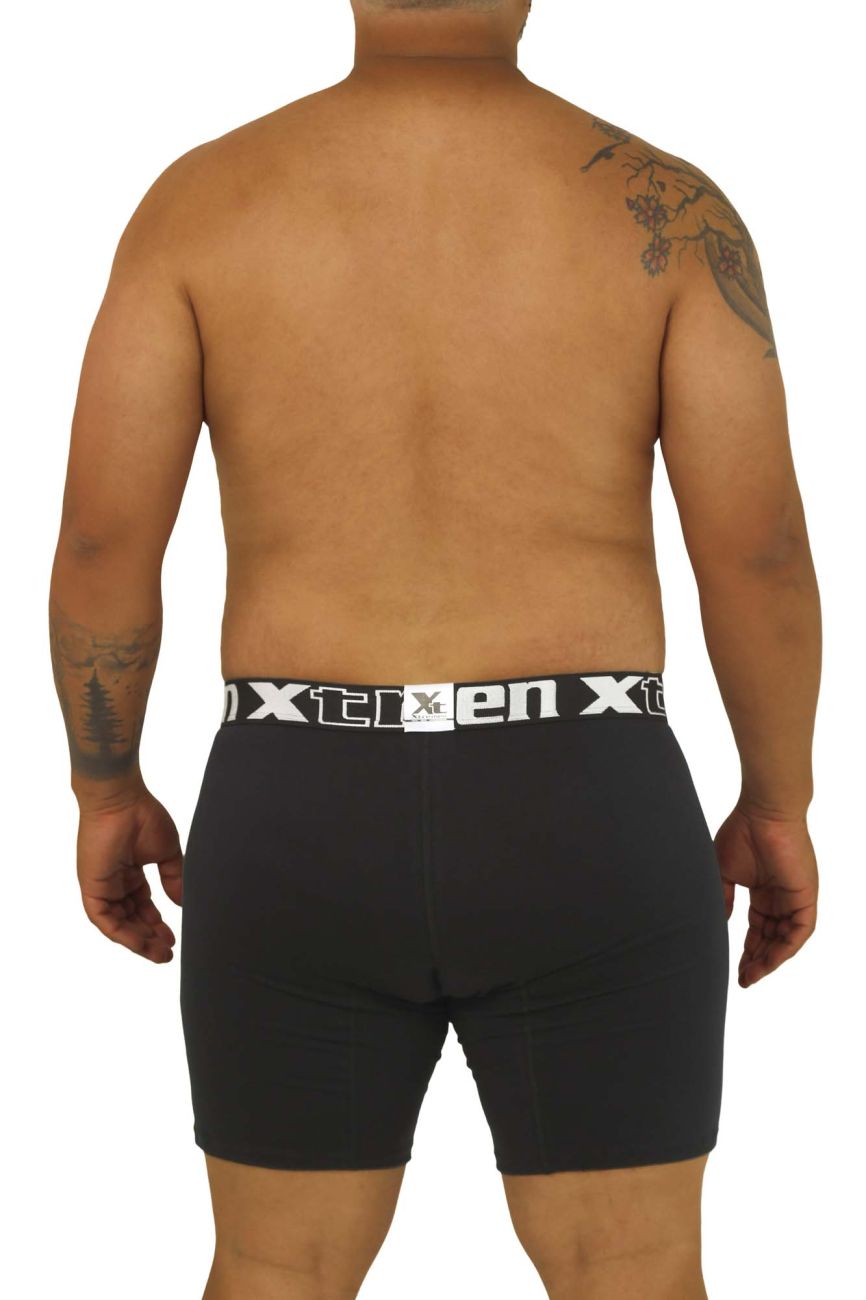 Plus Boxer Briefs Color Black (Larger Sizes-Up to 6XL)