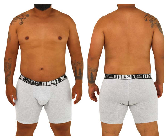 Plus Boxer Briefs Color Jasper Gray (Larger Sizes-Up to 6XL)