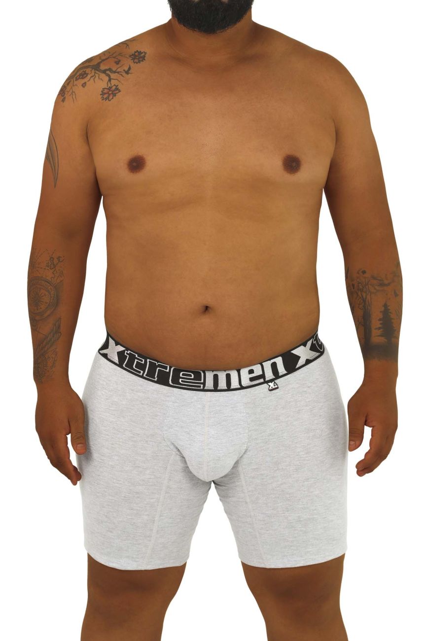 Plus Boxer Briefs Color Jasper Gray (Larger Sizes-Up to 6XL)