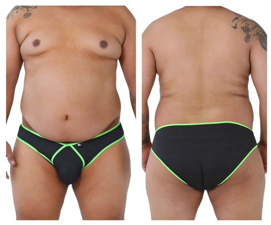 Microfiber Briefs Color Black (Larger Sizes)