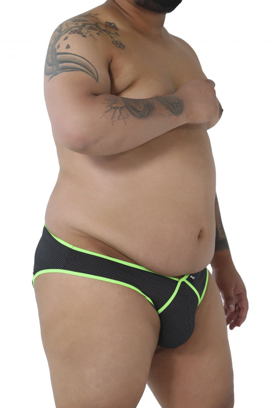 Microfiber Briefs Color Black (Larger Sizes)