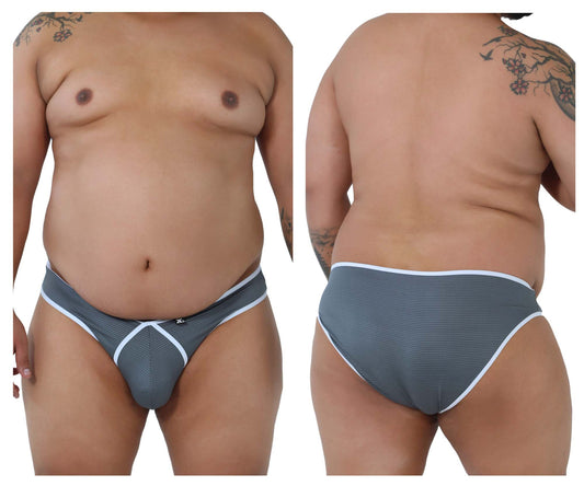 Microfiber Briefs Color Gray (Larger Sizes)