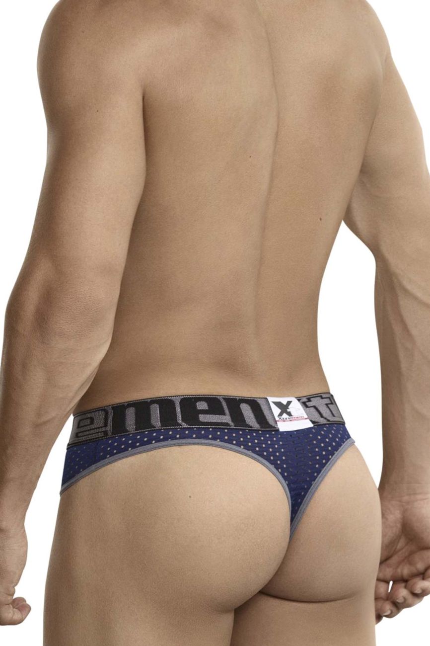 Xtremen 91036-3 3PK Thongs Color White-Gray-Blue