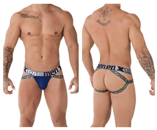 Microfiber Pride Jockstrap Color Blue