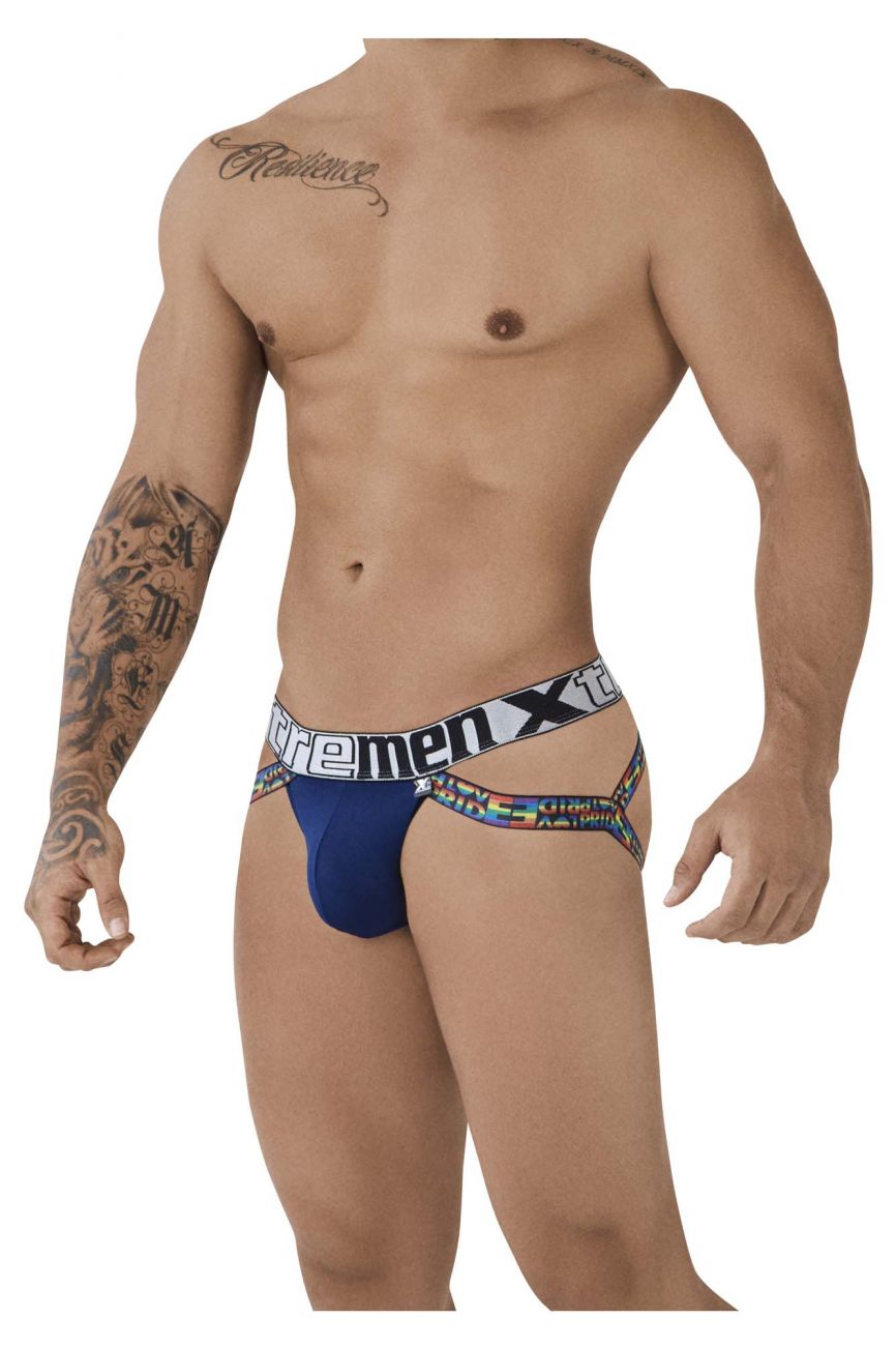 Microfiber Pride Jockstrap Color Blue