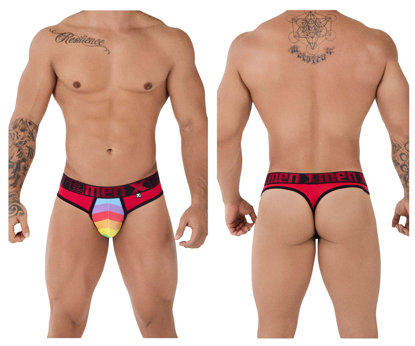 Microfiber Pride Thongs Color Red