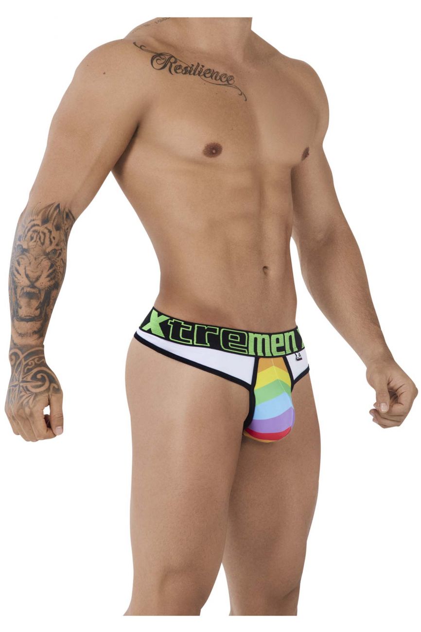 Microfiber Pride Thongs Color White