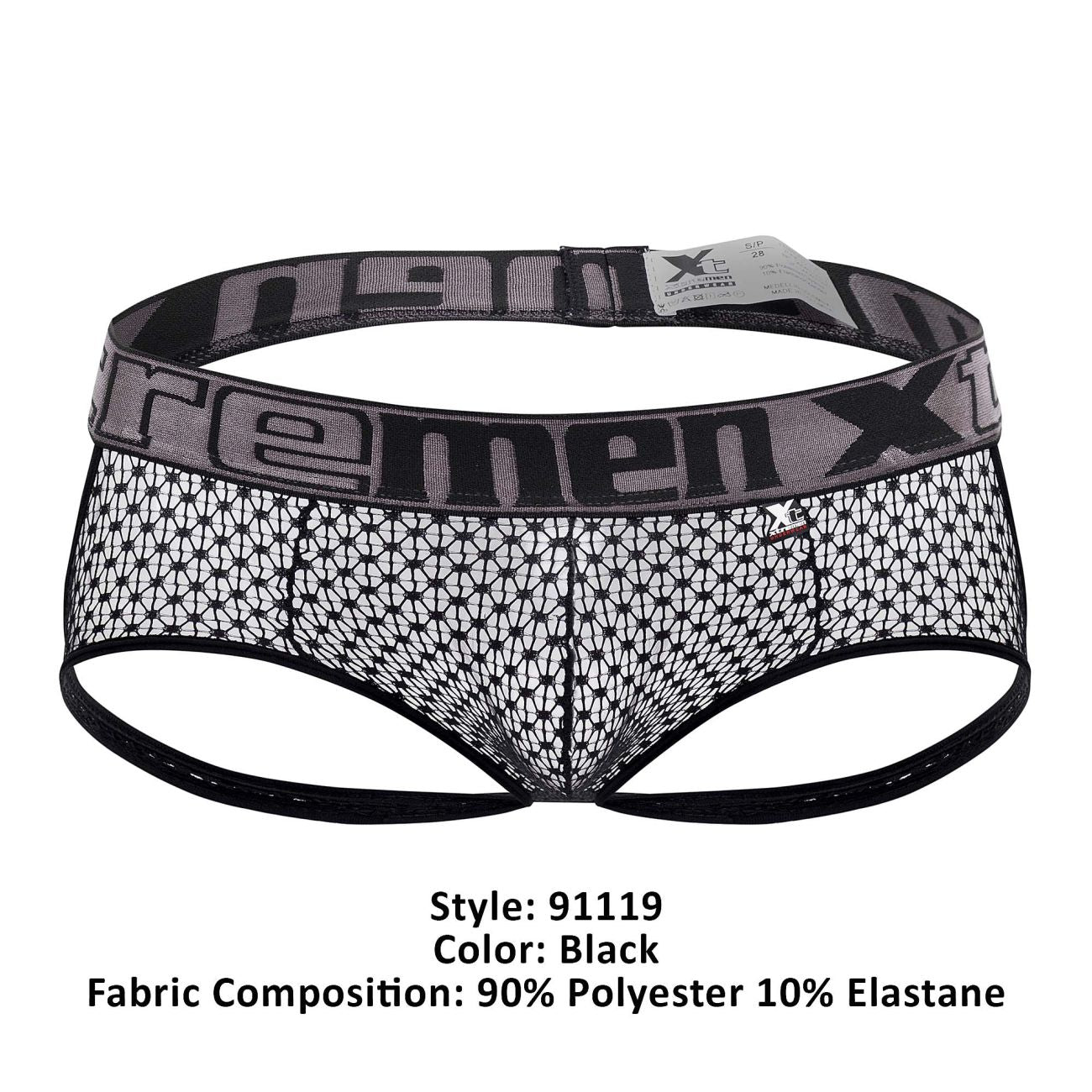 Xtremen 91119 Lace Jockstrap Color Black